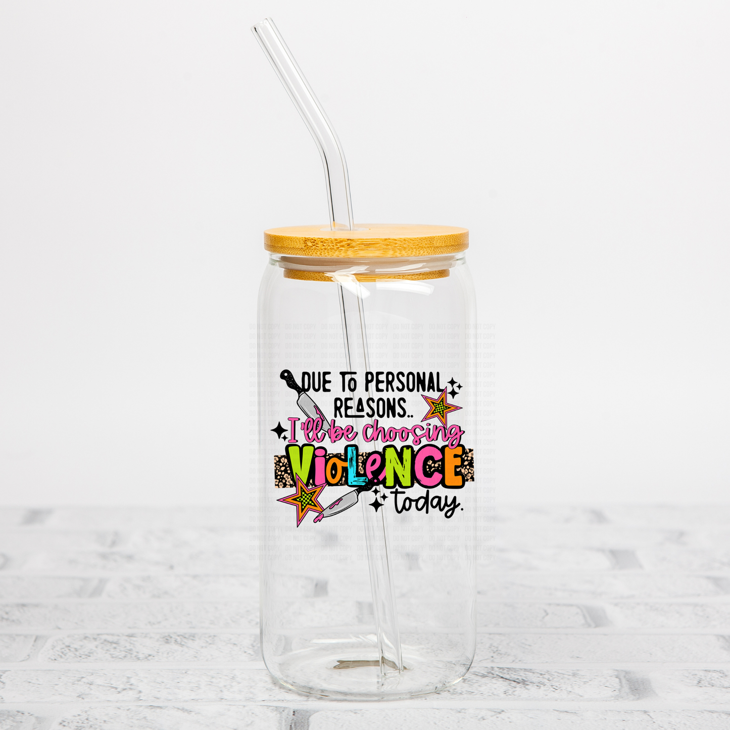 Due to Personal Reasons UVDTF Decal