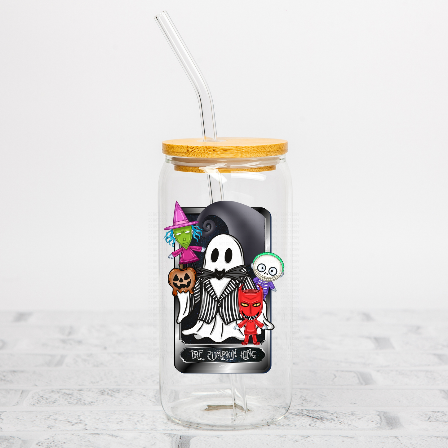 The Pumpkin King Card UVDTF Decal