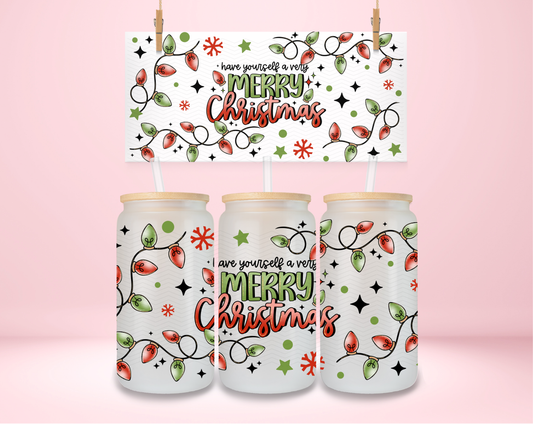 Have Yourself A Very Merry Christmas Lights UVDTF Wrap