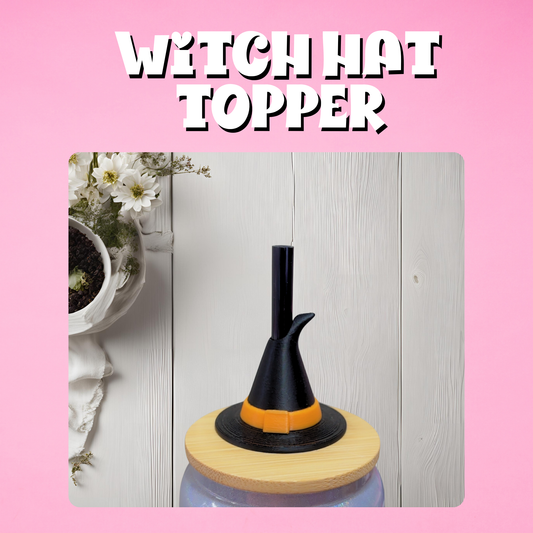 Witch Hat Straw Topper