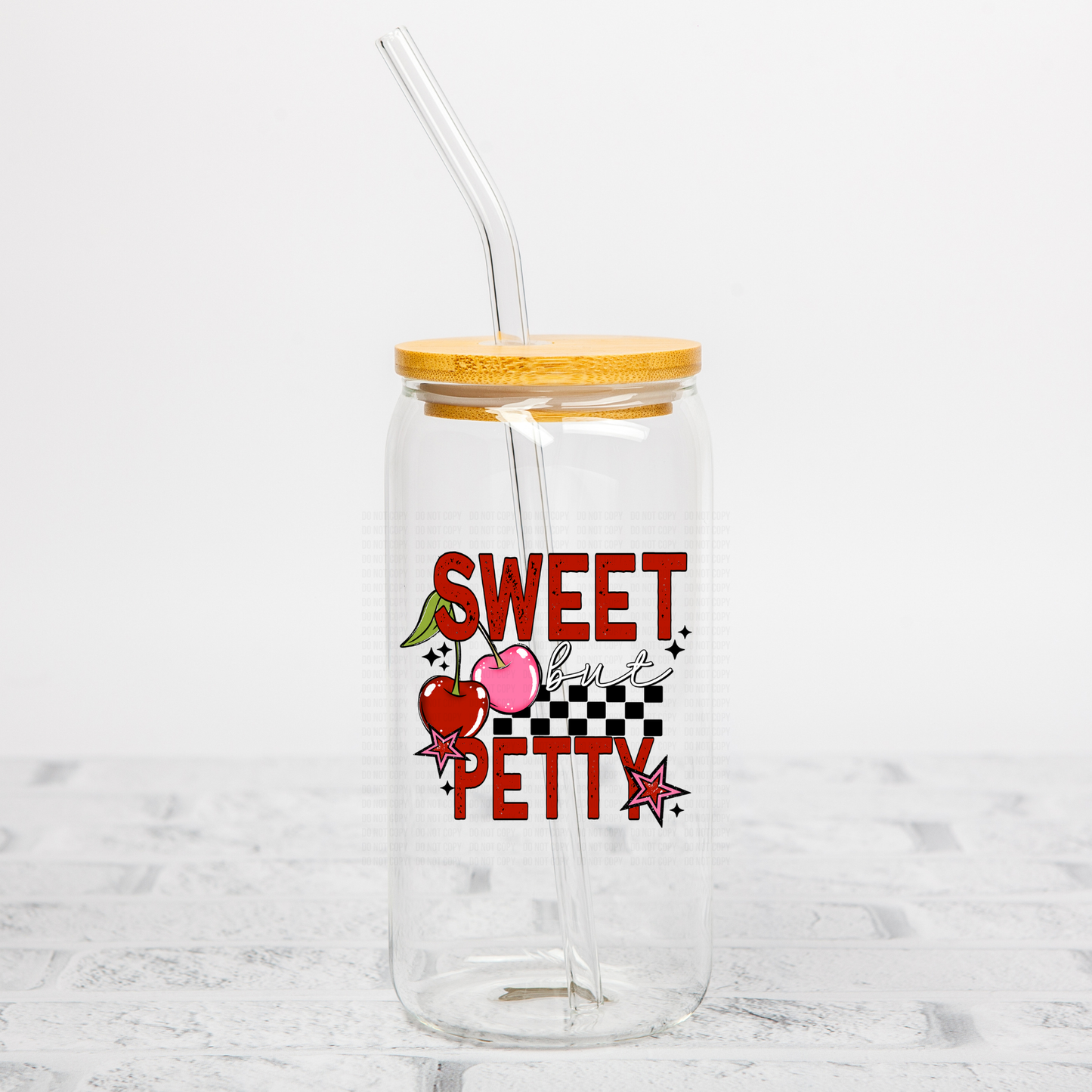 Sweet but Petty Cherries UVDTF Decal