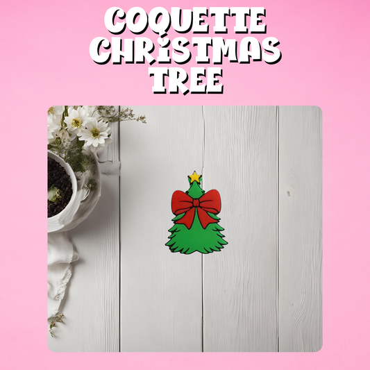 Coquette Christmas Tree Straw Topper