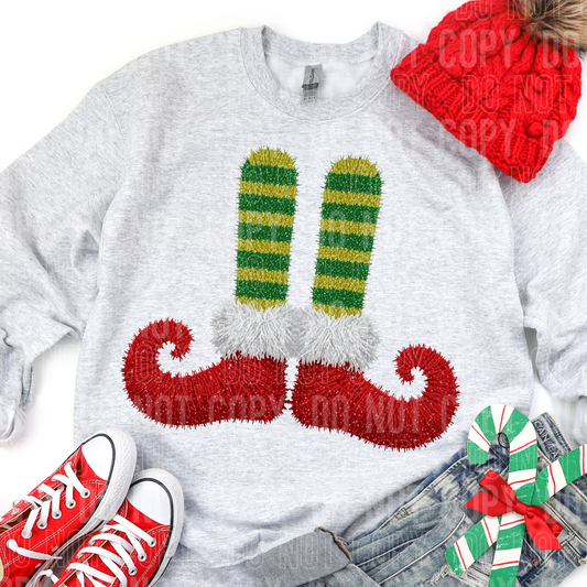 Elf Feet Faux Yarn DTF