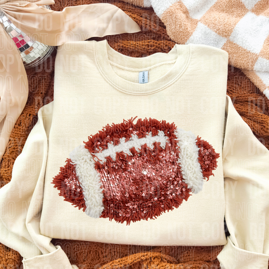 Football Faux Yarn DTF