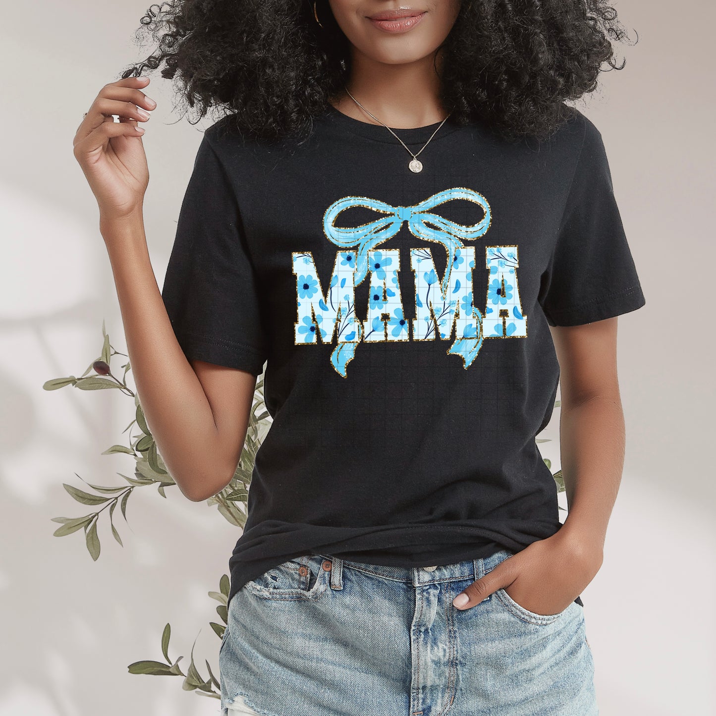 Blue Mama Floral Coquette DTF