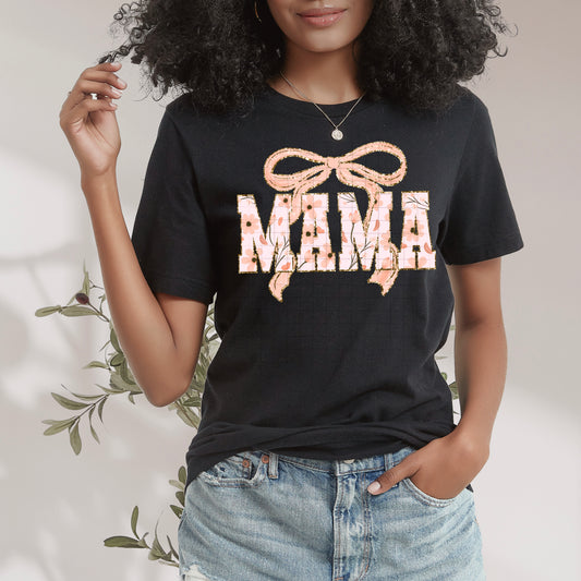 Peach Mama Floral Coquette DTF