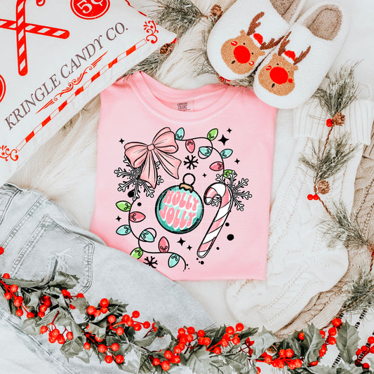 Holly Jolly Ornament DTF