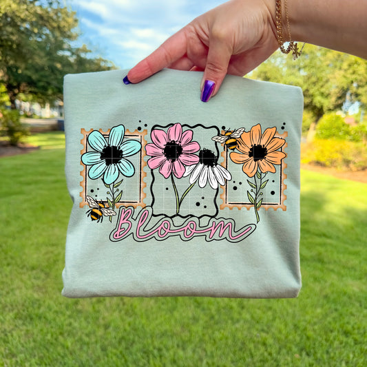 Floral Bloom Stamps DTF