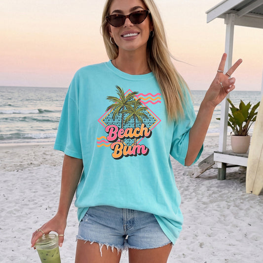 Beach Bum Palm Trees DTF
