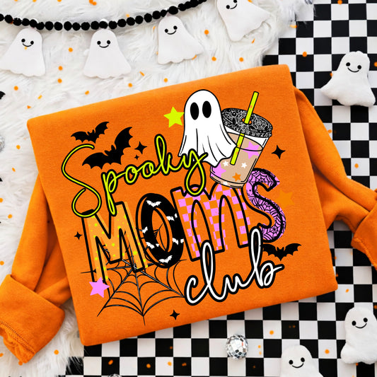 Spooky Moms Club Coffee DTF