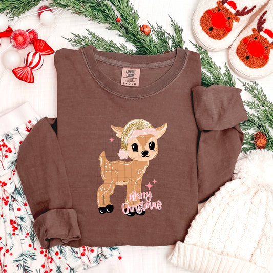 Reindeer Merry Christmas DTF