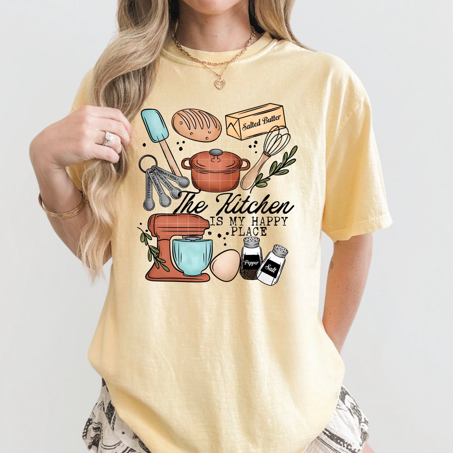 The Kitchen is My Happy Place DTF