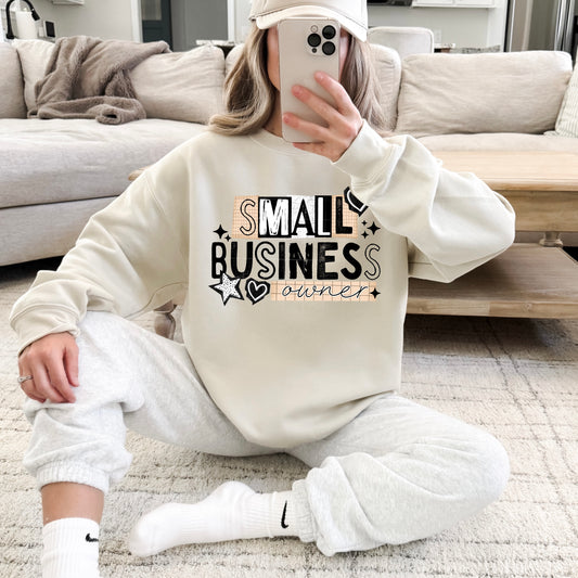 Small Business Owner Black and Tan DTF