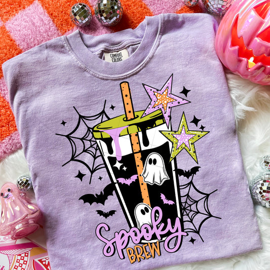 Spooky Brew Coffee Drip DTF
