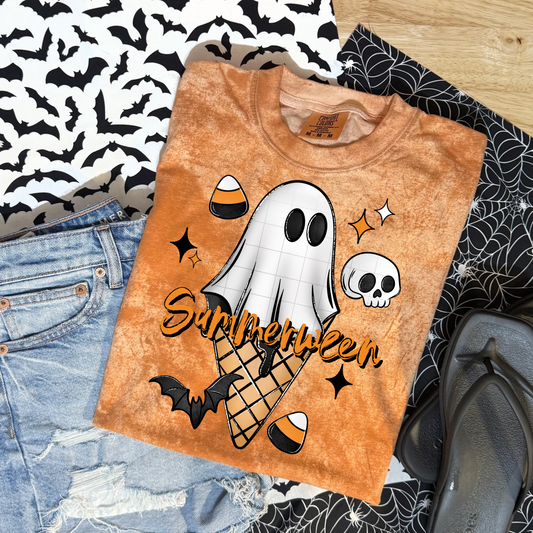Summerween Ice Cream Ghostie  DTF
