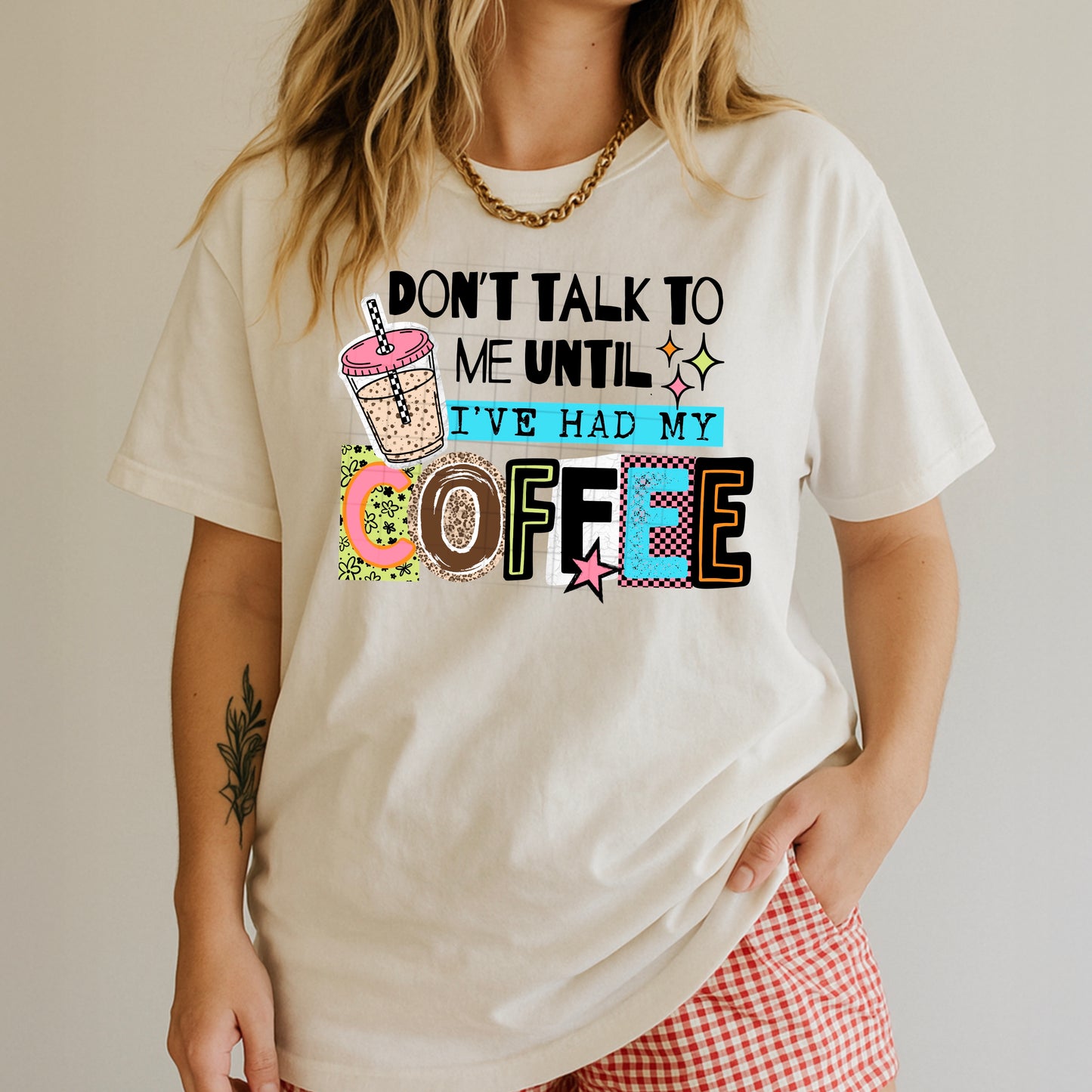 Don't Talk To Me Until Coffee DTF