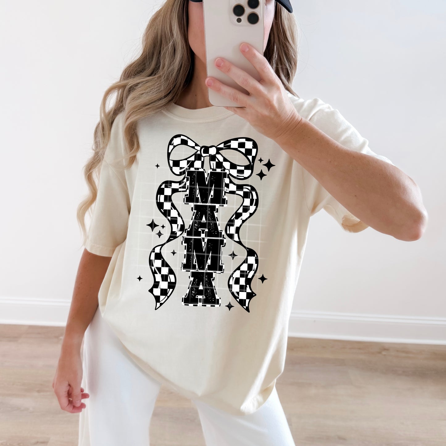 Mama Checkered Coquette DTF