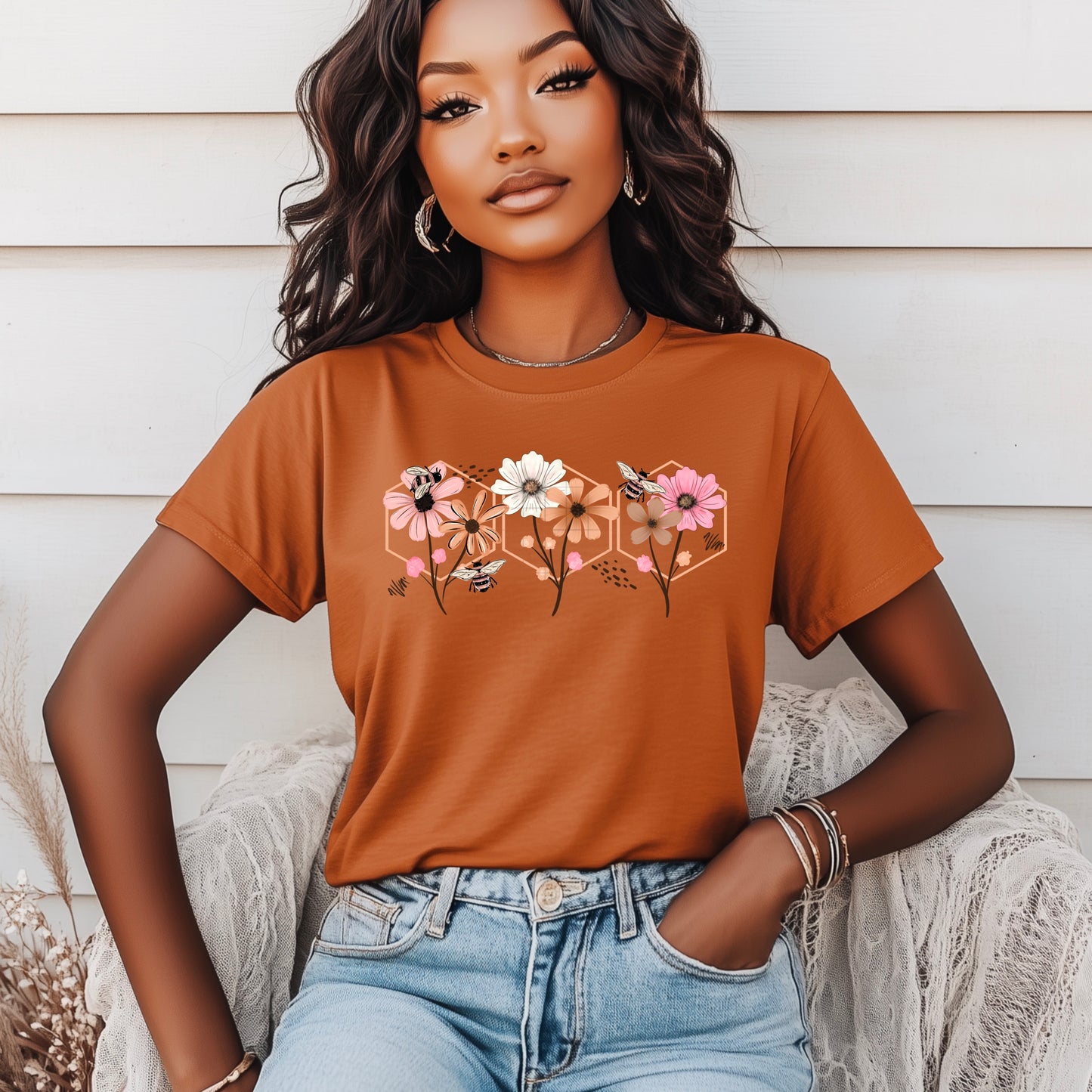 Honeycomb Floral DTF