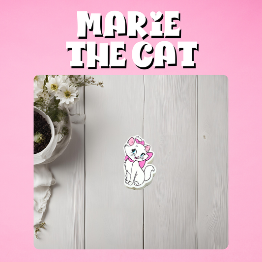 Marie The Cat 3D Straw Topper