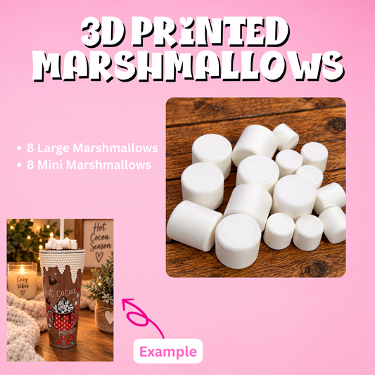 Marshmallow 3D Lid Topper