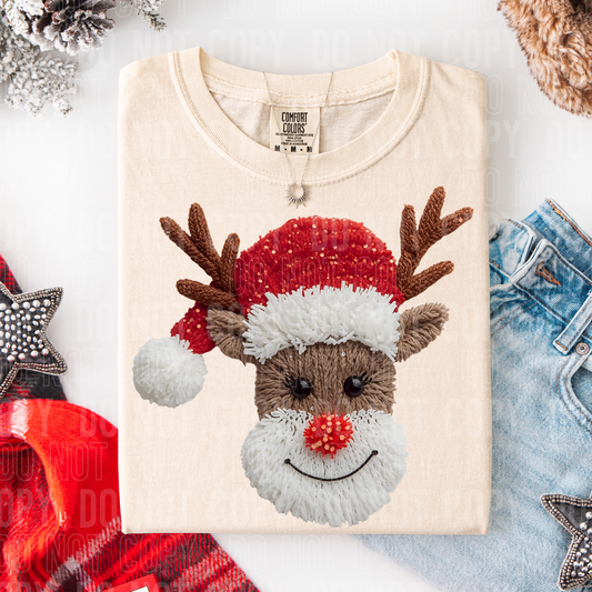 Reindeer Faux Yarn DTF