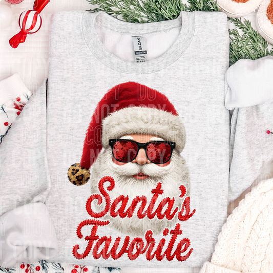 Santa's Favorite Faux Patch DTF