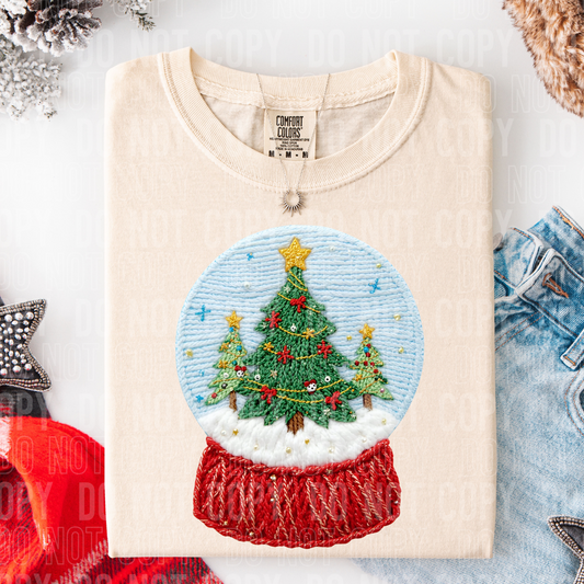 Snowglobe Faux Yarn DTF