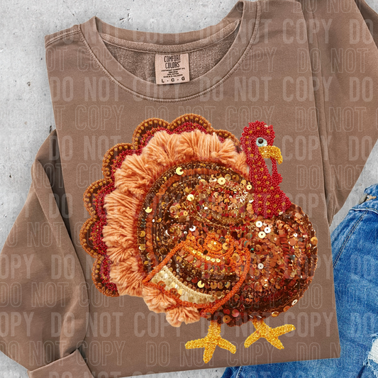 Turkey Faux Sequin DTF