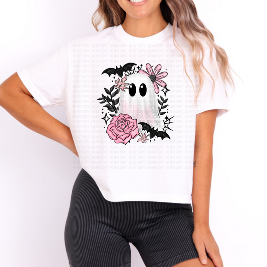 Pink Rose Ghost DTF
